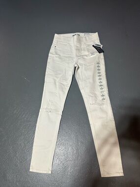 New Old Navy White distressed jeggings